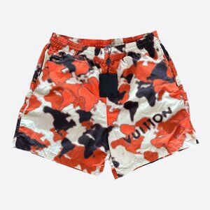 Louis Vuitton Orange Camouflage Swim Shorts